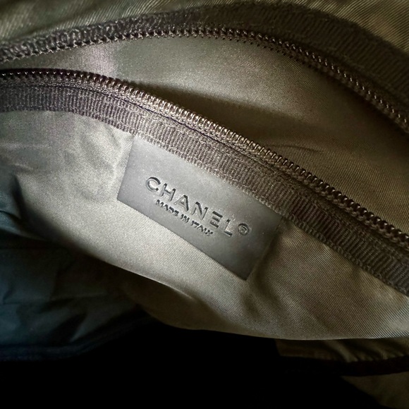 Vintage Chanel Sport Large Canvas Bag Duffle Messenger Logo Y2K 2000s - Picture 7 of 9